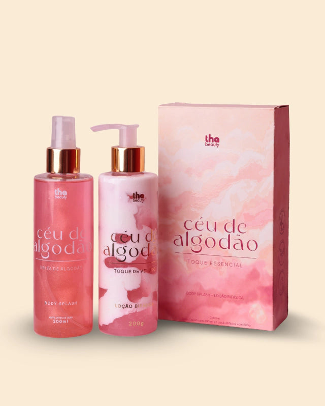 Kit Céu de Algodão: Body Splash + Loção Hidratante